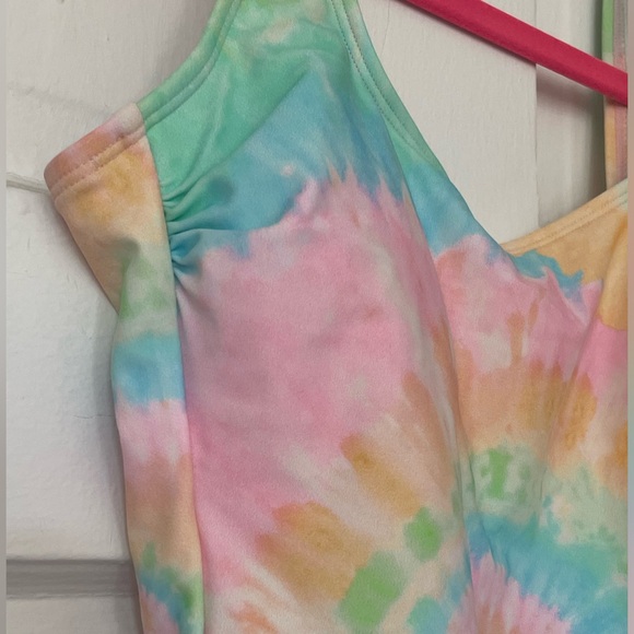 BNWT! STONEY CLOVER LN X TARGET, PASTEL, TIE DYE, CHEEKY, HIGH - LEG, ONE PIECE - Picture 6 of 16